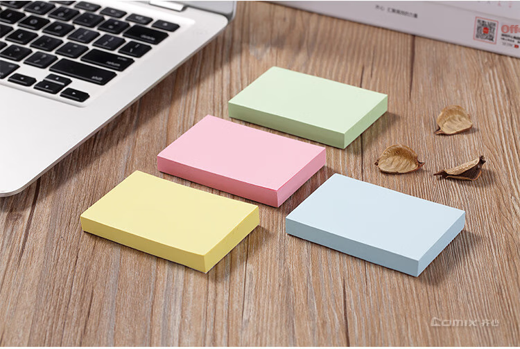 COMIX 12 Packs Sticky Notes/Notepads/Notebooks/Reminders (76x51mm), Random Colors, D5001 12