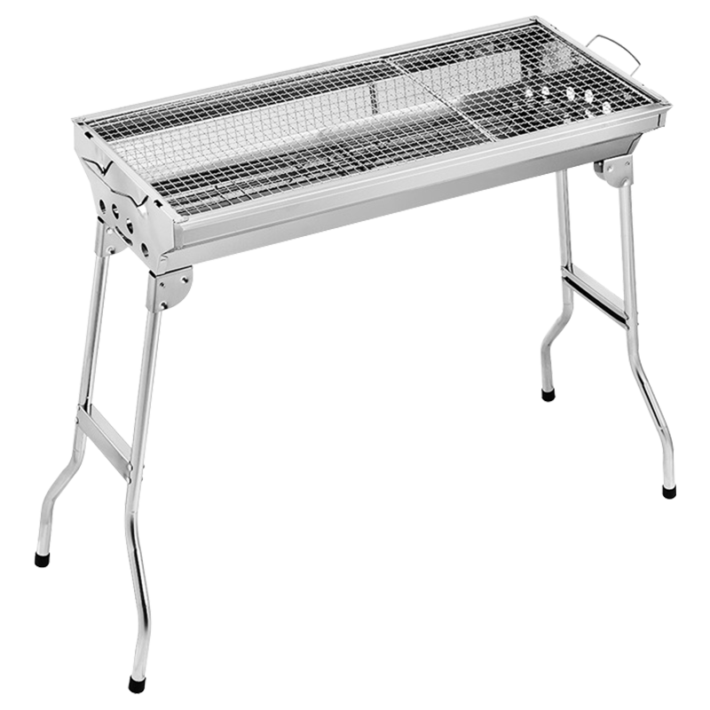 Suncojia Barbecue Grill, Outdoor Stainless Steel BBQ Rack, Portable Charcoal Grilling Stand for Home Use, Charcoal Grill Set