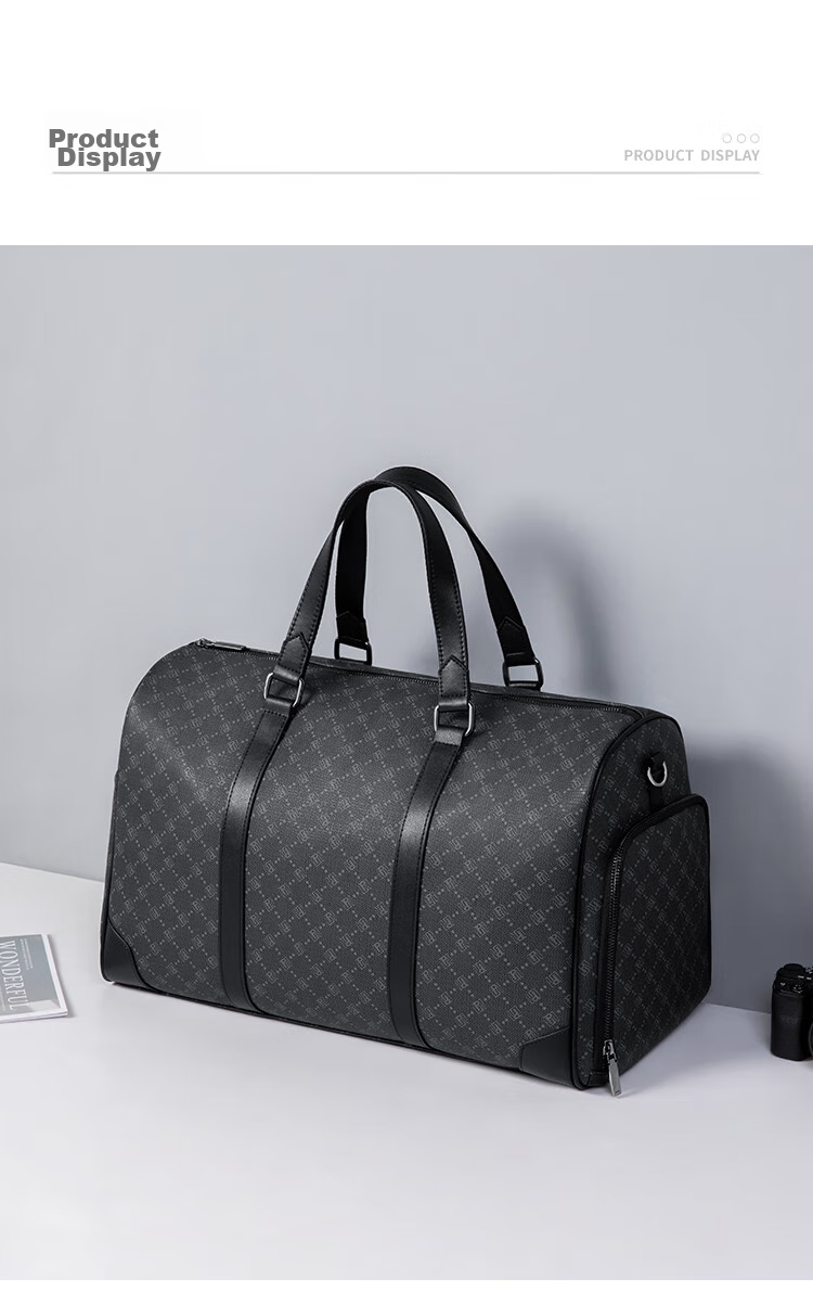 POLO Travel Bag for Men, Business Large Capacity Short-Distance Trip Commuter Luggage Handbag with Separate Shoe Compartment Storage Bag 21