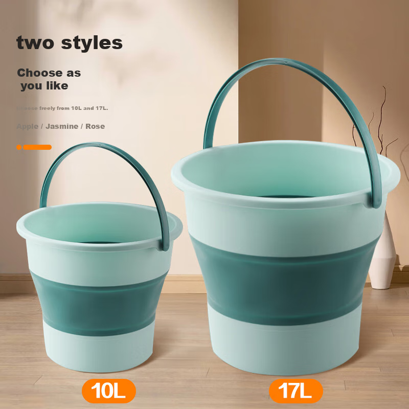 Bendi Car-Mounted Outdoor Water Storage Bucket, 17L Single Foldable Fishing Bucket, Travel Car Wash Household Portable Foot Soaking Bucket, Large Water Container