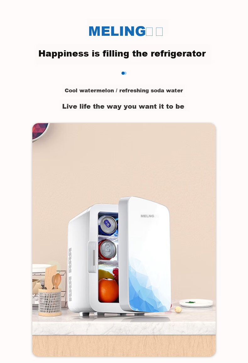 MeiLing Car Refrigerator, 10L Mini Fridge, Office Cooler, Home Dorm Insulated Box, Cooling And Heating Box [2026 New Model] 5