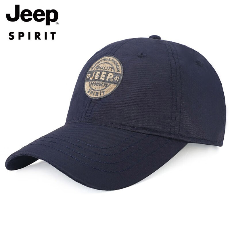 JEEP Men's Trendy Korean-Style Baseball Cap, Fashionable Embroidered Visor Hat for Couples, Versatile All-Season Hat