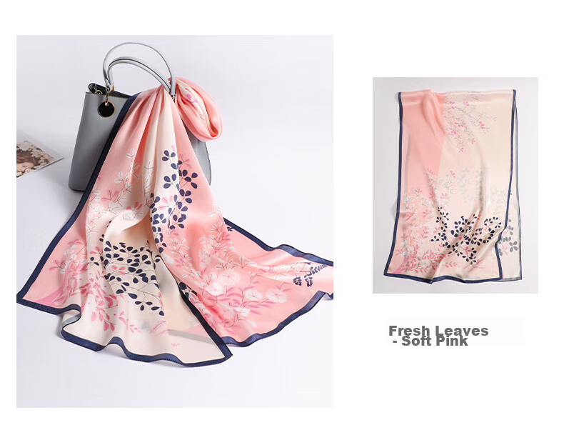Hangsifu Silk Scarf Shawl Wrap, Autumn And Winter Neck Protection Cloak, Mother's Birthday Gift Box 25