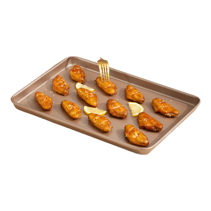 Mohuanchufang Rectangular 12.8-Inch Non-Stick Baking Sheet for Roasting Meat, New Year Cookies, Tiramisu, Cake Rolls And Molds