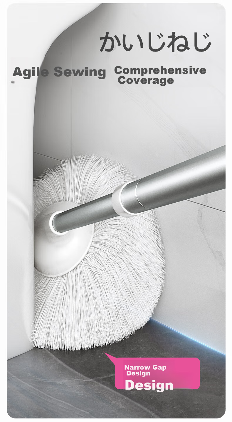 CONDOR Japanese Toilet Floor Brush Bathroom Long Handle Cleaning Brush Floor Scrubber Toilet Brush Gap Brush Tile Cleaning Tool 12