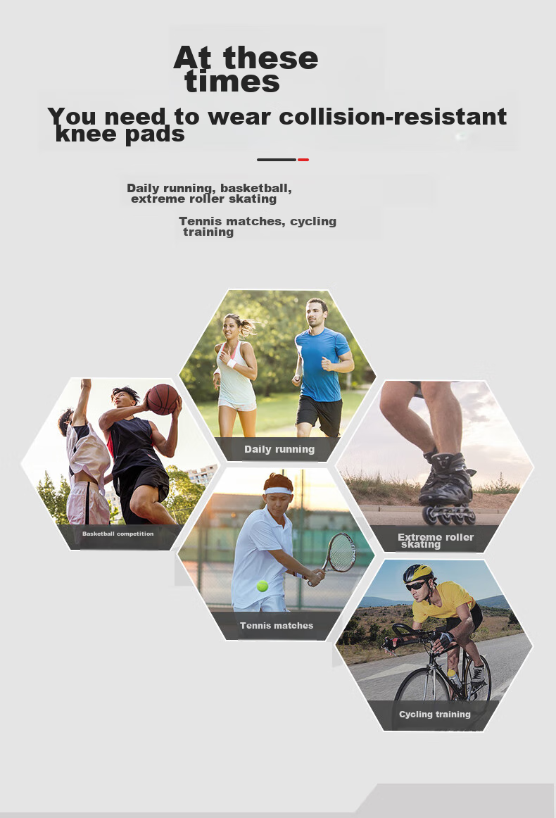 TEEIS Basketball Knee Pads, Sports Equipment for Men, Long Professional Honeycomb Anti-Collision Protective Gear, Breathable Knee And Leg Guards, White, Size M 12