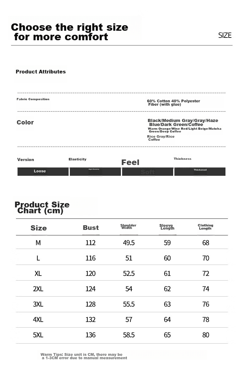 Baleno Sweatshirt for Men, Winter Trendy American Retro Round Neck Men's Jacket, Loose Thick Fleece-Lined Warm Youth Long-Sleeve 11