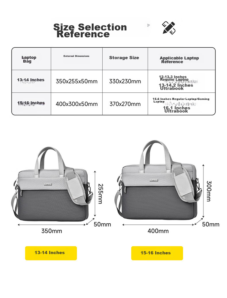 Milooky Shoulder Laptop Bag, 15.6/16 Inch, Large Capacity for Women, Suitable for Huawei And Apple, Handheld Briefcase 15