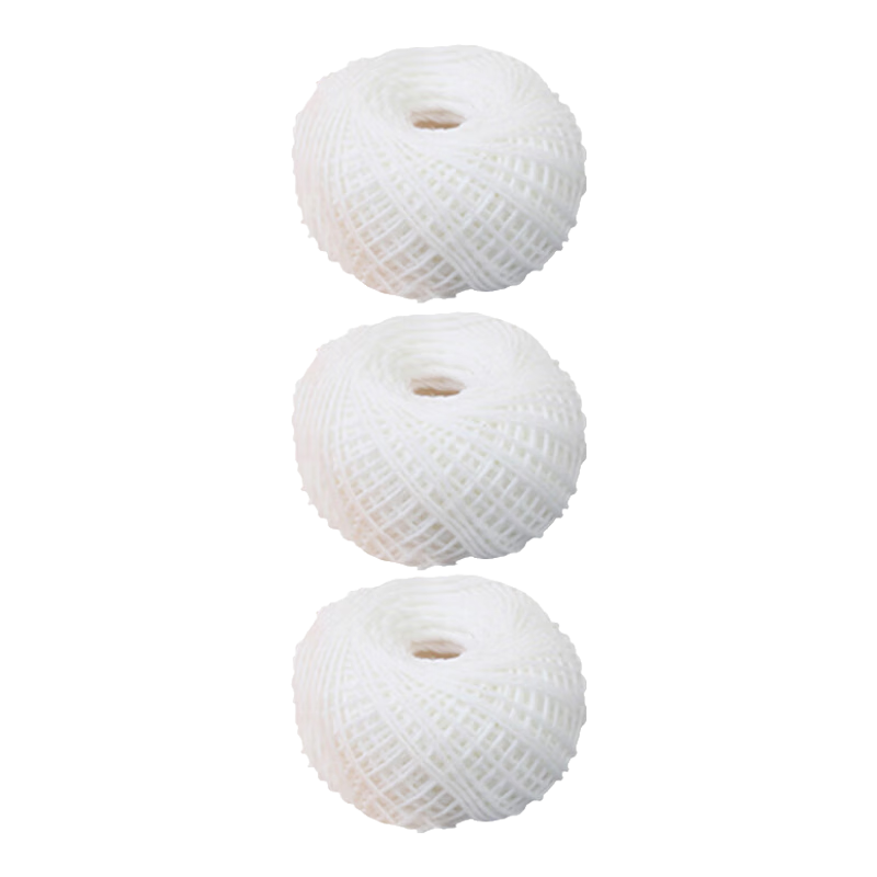 DOCON Wire-Drawn Punched Binding Strips, Polypropylene 18 Strands 50g/roll, 3 Rolls Universal Binding Wire Balls