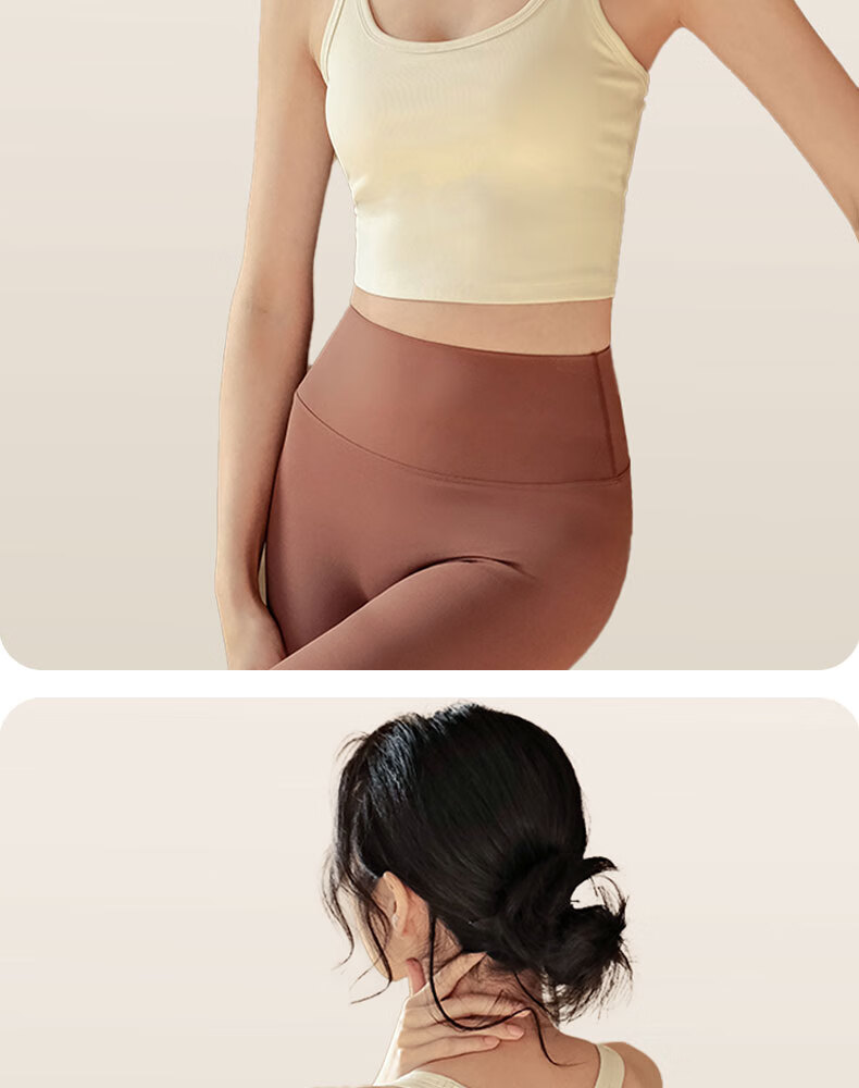 XUEXIMAN Yoga Sports Bra Tank Top for Women with Chest Pads, Running Outer Wear Quick-Dry Ribbed Racerback Fitness Wear 13