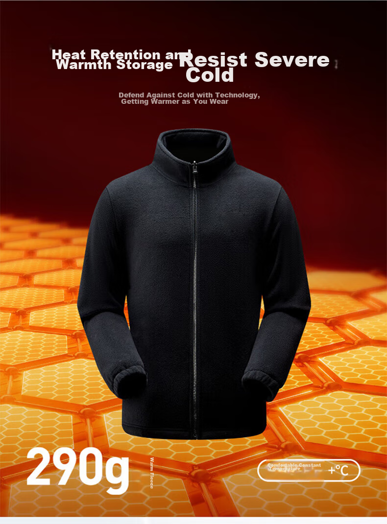 Huili Men's And Women's 3-In Outdoor Windproof Waterproof Mountaineering Jacket, Fleece-Lined Detachable Coat, Black 11