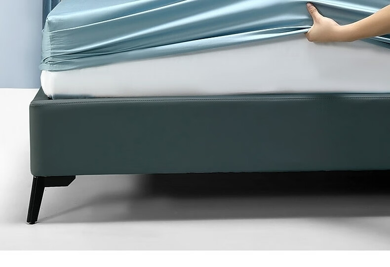 Shuixingjiafang Cotton Bed Sheet, 100% Pure Cotton, 60-Count Long-Staple Cotton, Satin Bedspread, Single Piece Bed Cover, Dust-Proof Mattress Cover, 180x200 28
