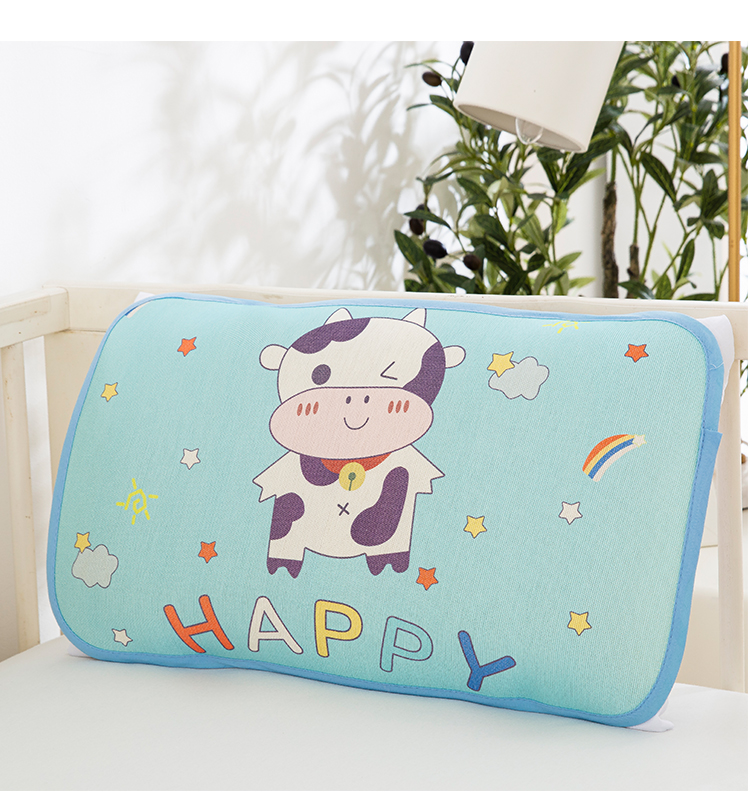 9I9 Baby Pillowcase, Summer Ice Silk Pillow Mat, Cooling Mat for Pillow, Infant Nap Mat, A121 Dinosaur Design, 50*30 Cm 14
