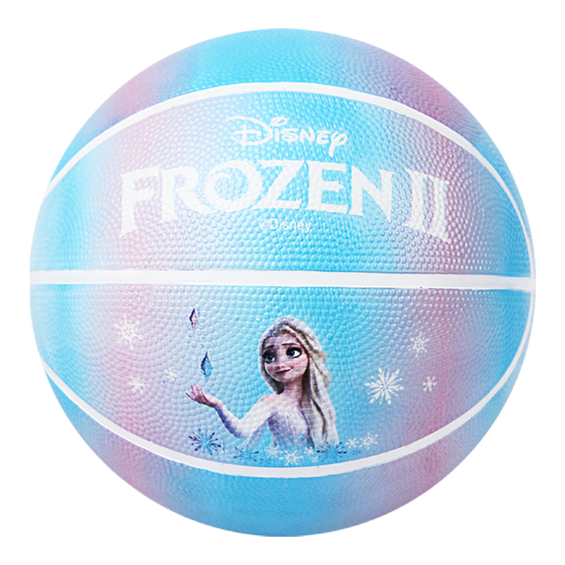 Disney Basketball, Size 5 Outdoor Wear-Resistant Rubber Ball, Kindergarten And Youth Girls' Gift, DAA20201 Froze