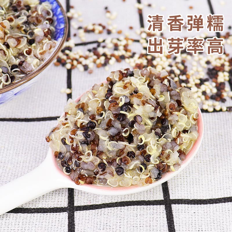 祁连裕农有机三色藜麦米 高原黎麦红藜麦 黑藜麦 白藜麦五谷杂粮480g真空