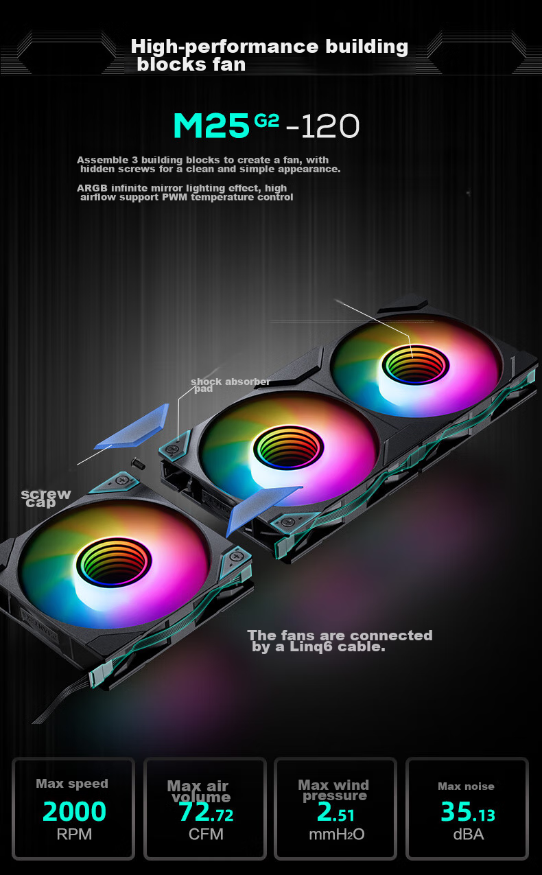 PHANTEKS Ice Spirit M25 White 360 V3 All-In CPU Liquid Cooler (Pre-Installed 3 ARGB Fans, Infinite Mirror, Simplified Cable Management, All-Metal Mounting Brackets) 8