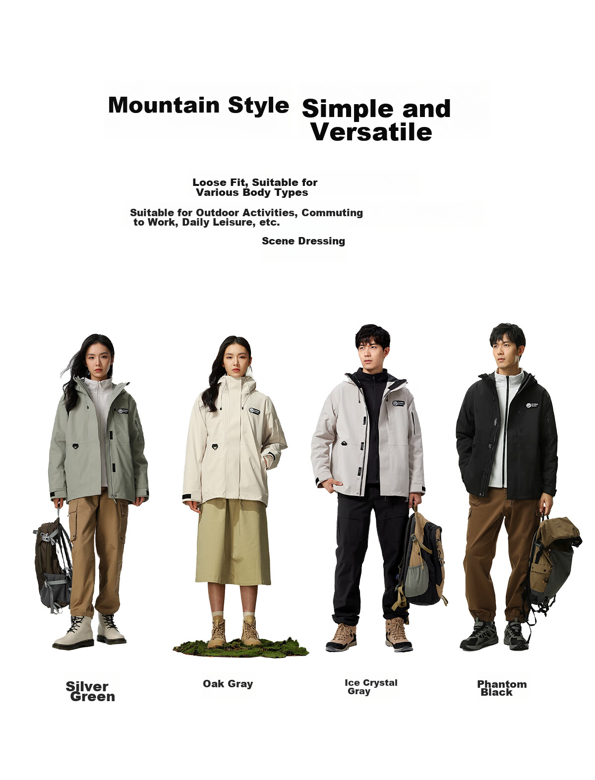 CAMEL Outdoor Waterproof, Windproof, And Breathable Jacket for Men And Women, Three-In Fleece-Lined Warm Mountaineering Coat 7