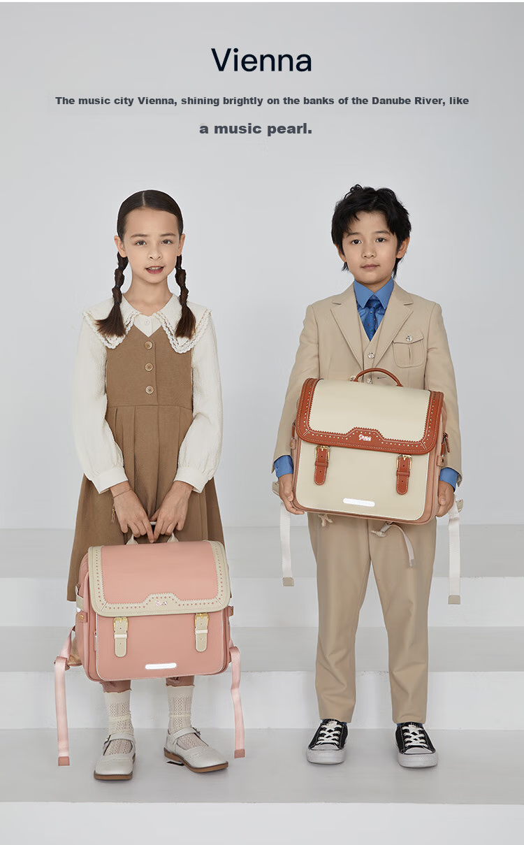 9UM Schoolbag for Primary School Students Grades 1-4, Boys And Girls, Safety Airbag, Children's Load-Reducing Cambridge Bag U2180 Bordeaux Red 3