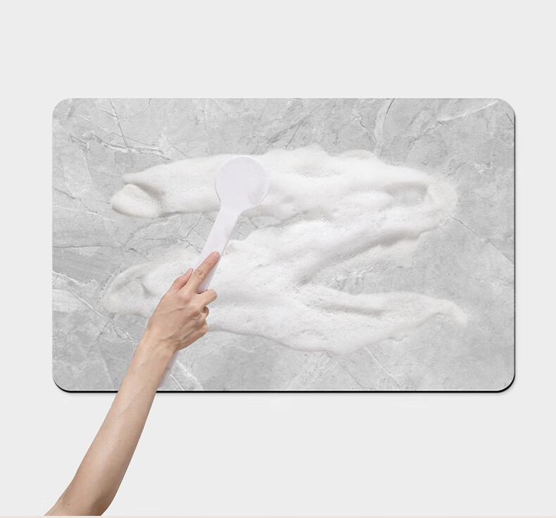 DeXi Absorbent Floor Mat, Bathroom Foot Mat, Non-Slip Mat for Toilet Entrance, Washroom Mat, Bathroom Absorbent Mat, 50x80cm 5
