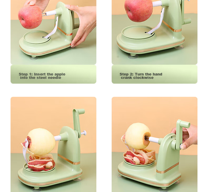 BJ Apple Peeler, Apple Peeling Tool, Apple Peeling Device, Apple Peeler Machine, Apple Skin Remover 16
