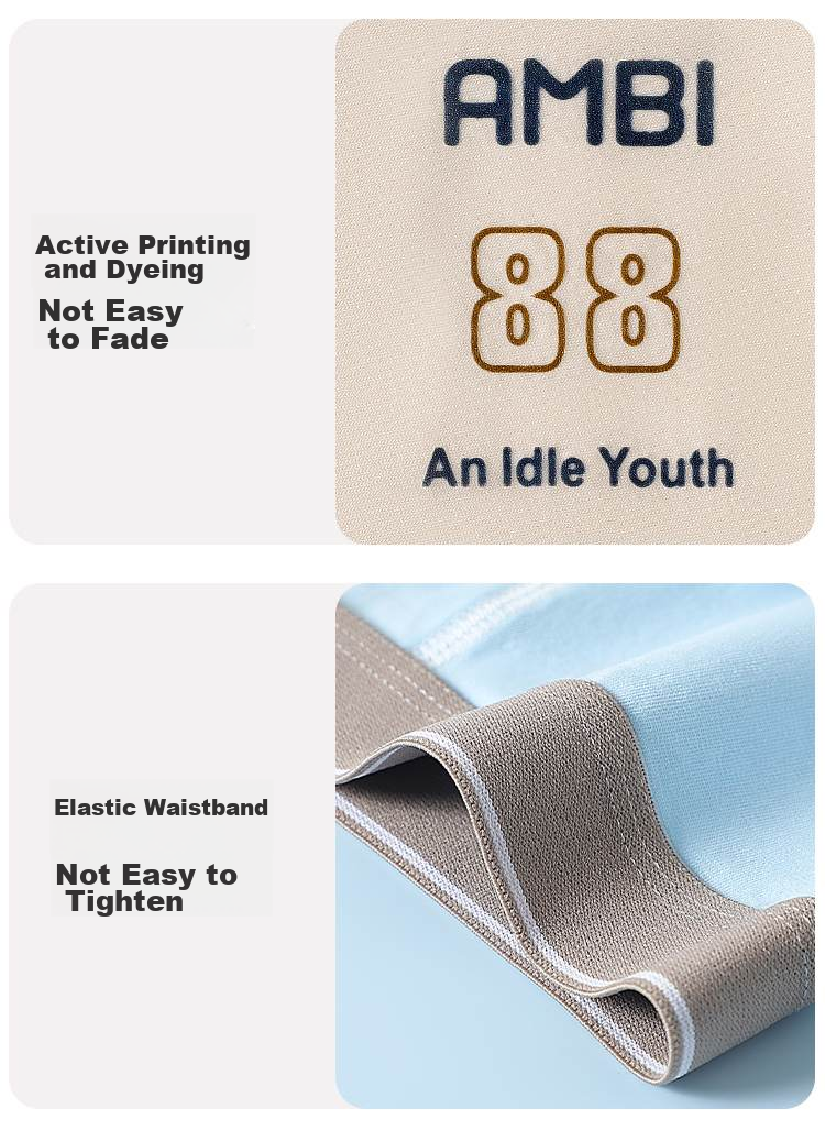 Bingxuemumian Teenage Boys' Underwear, Puberty Boxer Briefs, Cotton Antibacterial Shorts for 12-16 Year Olds, High School Students' Boxers 8