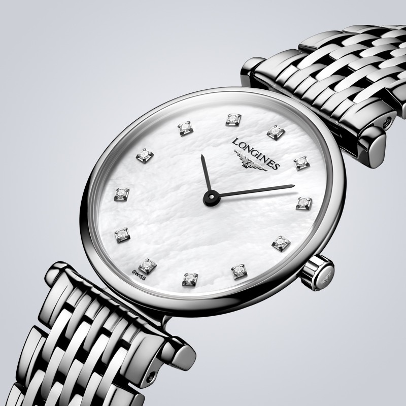LONGINES Swiss Watch, Conquest Classic Series, Women's Steel Strap Quartz Watch L42094876