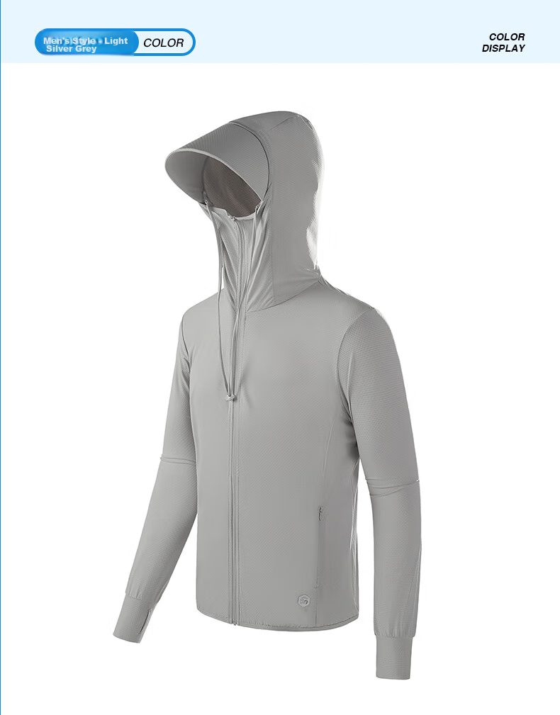 BIKEBROS Women's Sun Protection Clothing, Summer UV Protection UPF50+, Ice Silk Skin-Friendly, Detachable Brim, 4XL 21