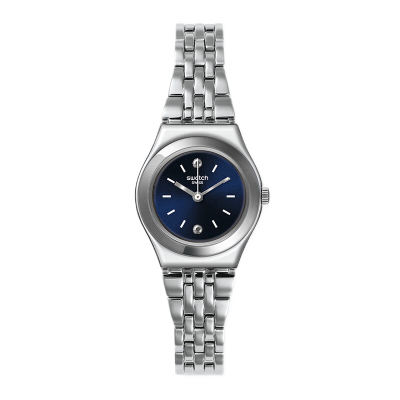 Swatch Swiss Watch, Metal Jewelry Clasp, Compact Women's Quartz Wristwatch, Graduation Gift, Elegant And Sophisticated