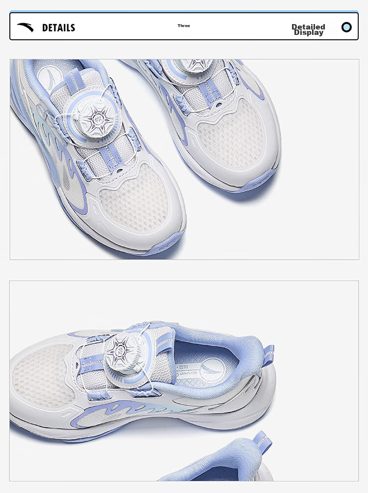 Anta Kids Sports Shoes Girls Toddler 2026 Summer Mesh Breathable Butterfly Wing Casual Shoes 322629922 37