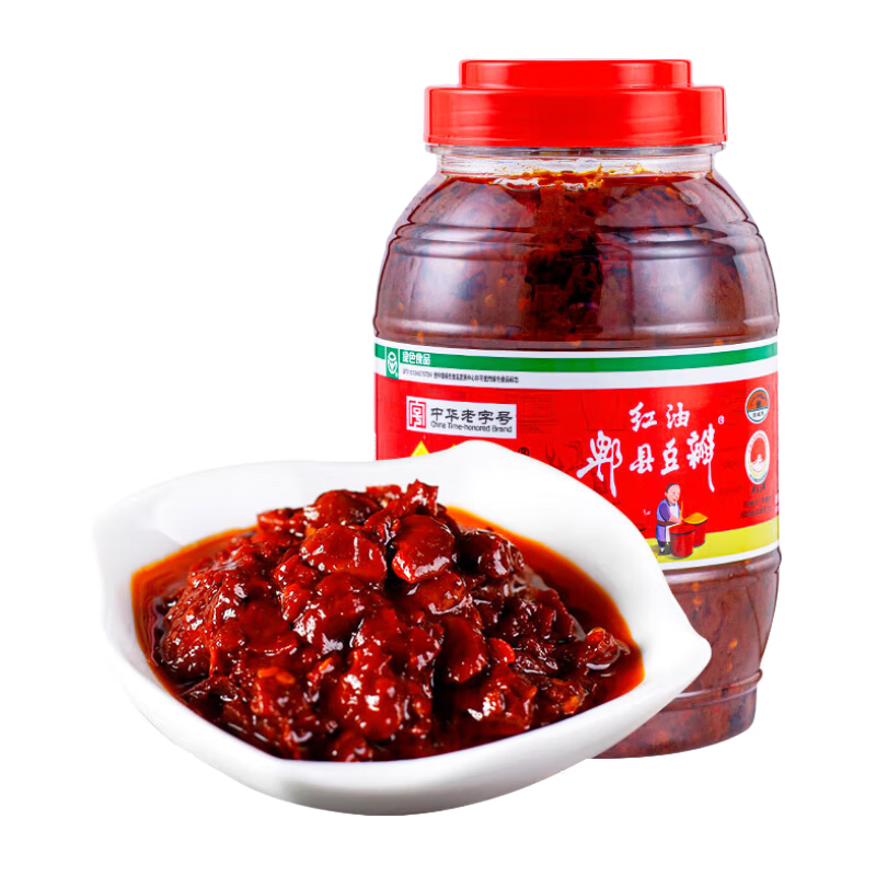 鹃城牌红油郫县豆瓣酱1000g 辣椒酱川菜调料 四川特产