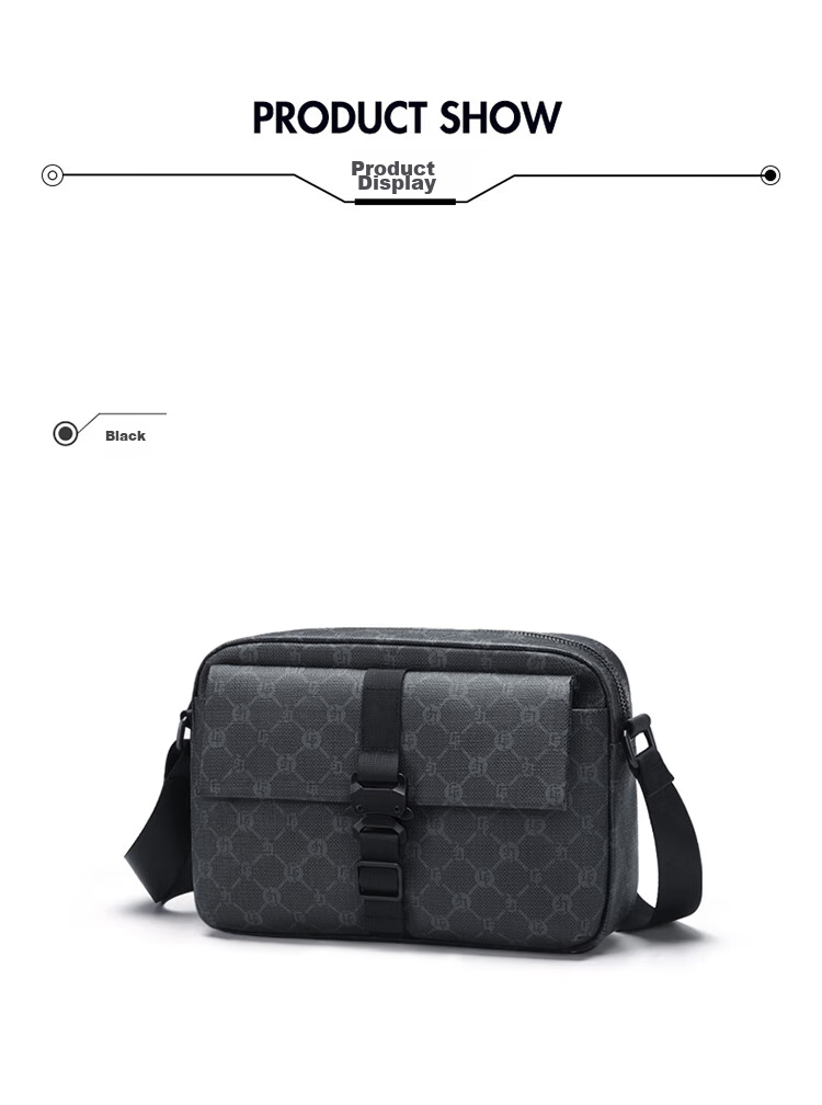 GOLF Shoulder Bag for Men, Casual Crossbody Bag, IPad And Phone Pouch, Durable Printed Business Commuter Small Square Bag 16