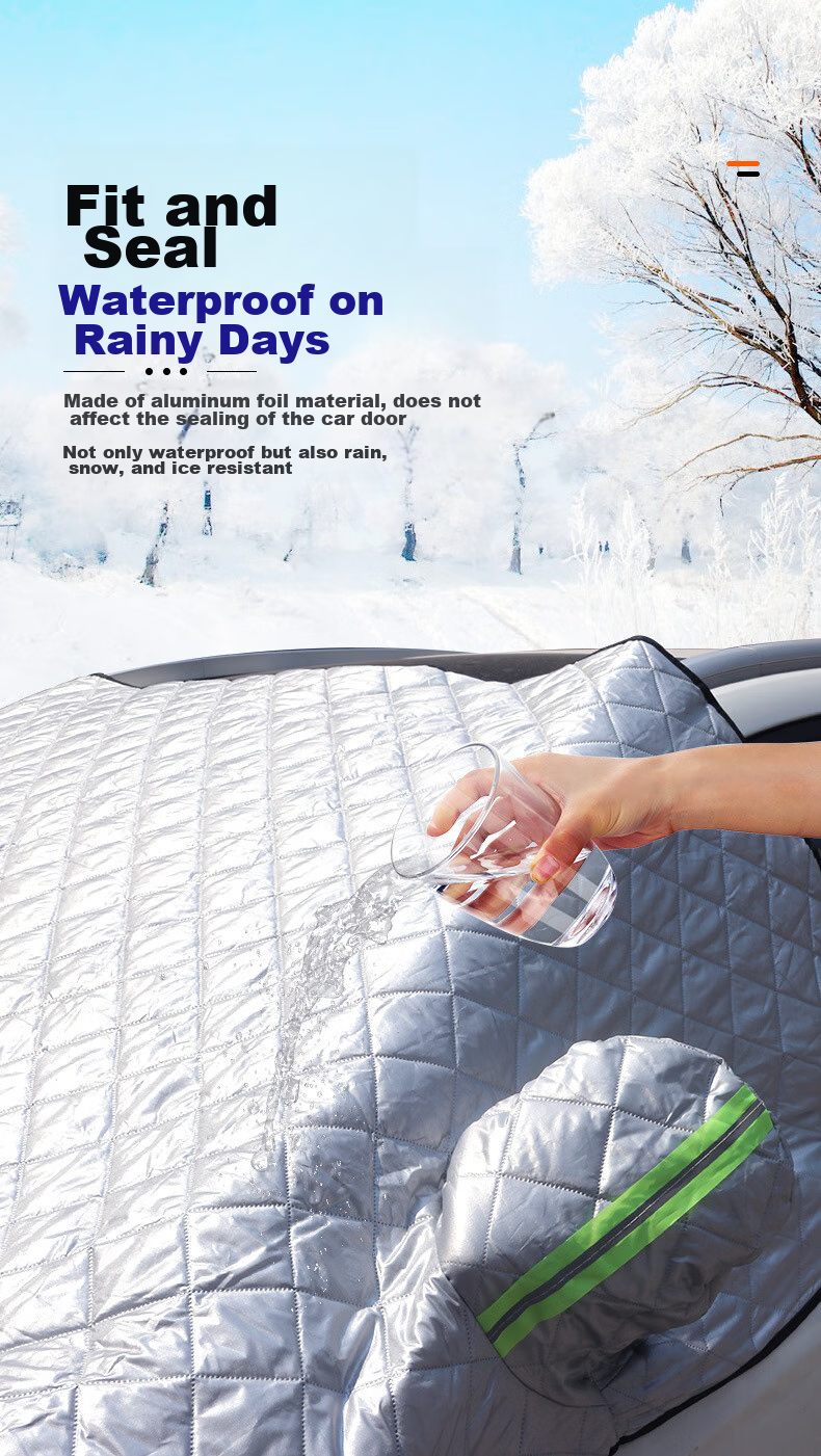 Huashi Car Windshield Sunshade, Heat Insulation Umbrella, Sun Protection Panel, All-Season Use, Anti-Freeze Half Cover 7