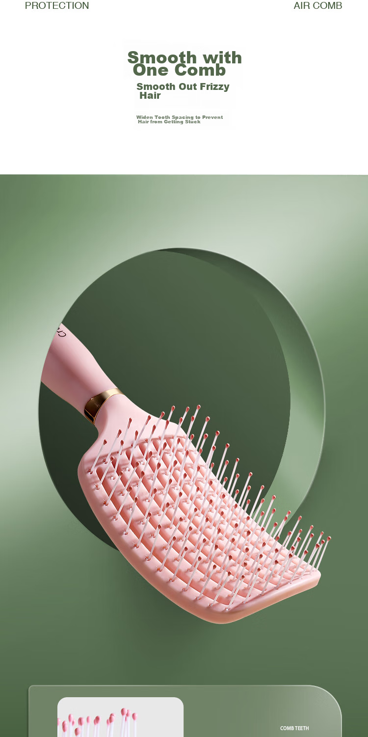 Creative Art Ribs Comb High Crown Volumizing Tool for Women, Long Hair Styling Comb with Wide Teeth for Curly Hair And Me 8