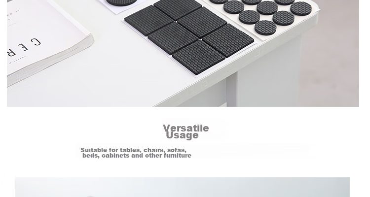 Jiebishi Chair Foot Pads, Table And Chair Leg Covers, Quiet, Wear-Resistant, Non-Slip, Thickened Pads, Sofa Stool Anti-Slip Stickers, Table Leg Pads 13