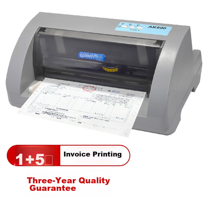 Gezhi AK890 Dot Matrix Printer New VAT Invoice Tax Control Express Bill Flatbed Printer (82 Columns) USB Single-Print Model