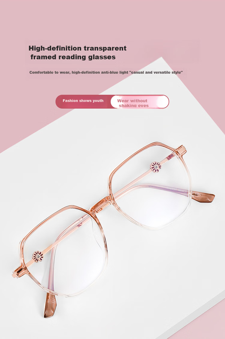 Mr. PuTian Anti-Blue Light Reading Glasses for Men And Women, Smart Multi-Focus Zoomable Bifocal Reading Glasses, 100 Degrees, for Ages 40-49 1