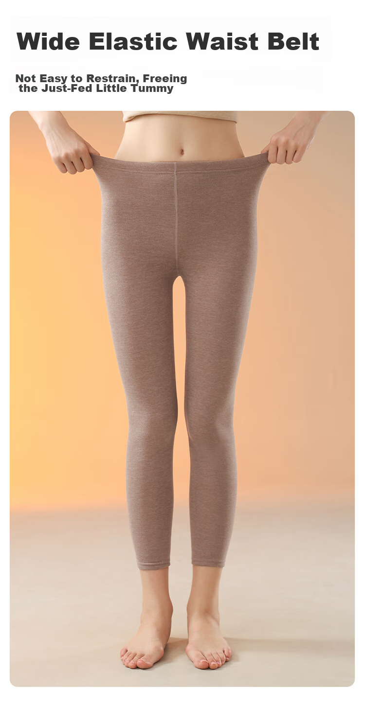 LangSha Women's Thermal Underwear, Tight-Fitting Warm Fleece-Lined Pants for Winter And Autumn, High-Waisted Leggings, Cashmere Base Layer Pants 12