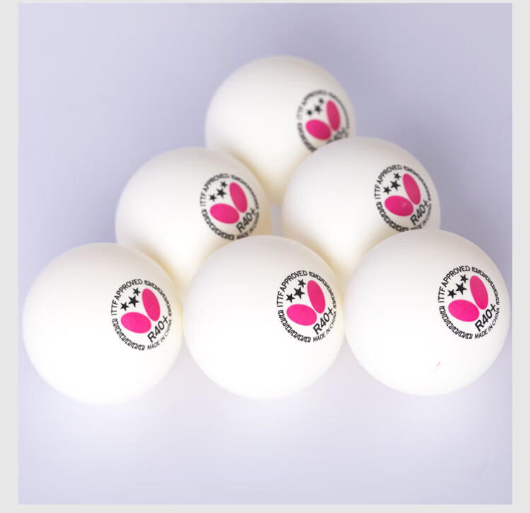 BUTTERFLY Butterfly Samsung Table Tennis Balls 8-Pack Professional Tournament R40+ White 8