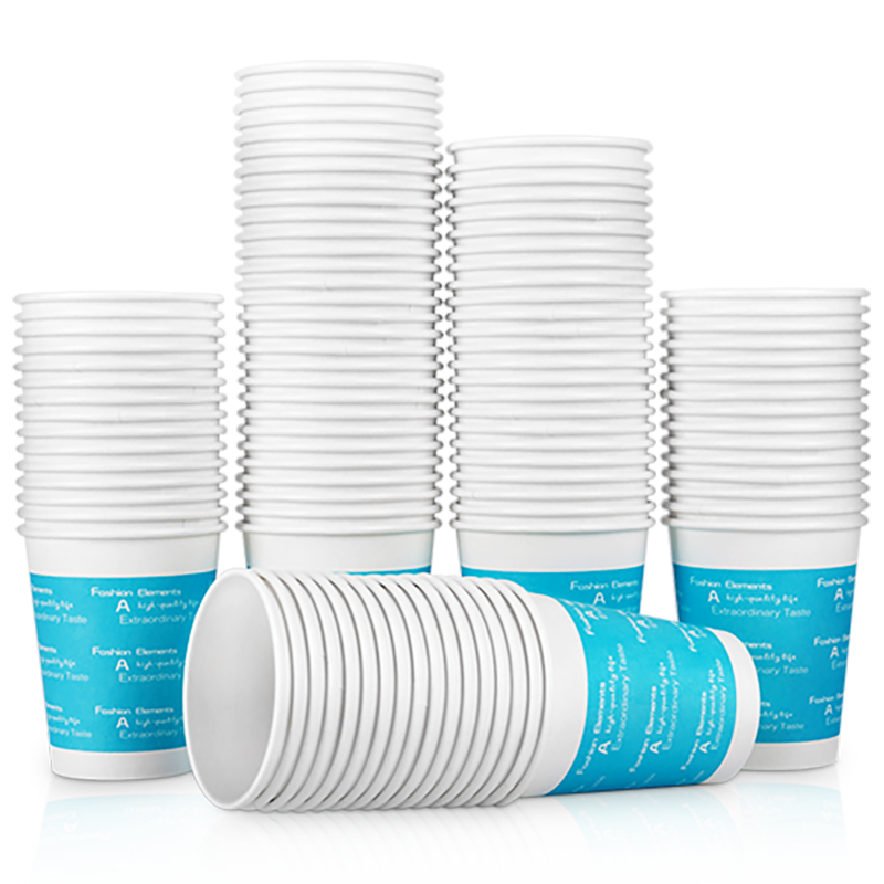 Deli 250ml (9 Oz) Thick Disposable Paper Cups, Water Cups, Pack of 100, Office Supplies, Blue