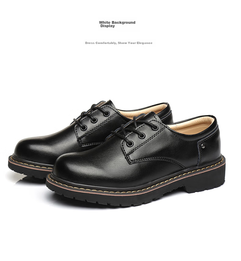 CARTELO Women's Black Leather Shoes, British Style Flat Leather Shoes, KDLYJ-WF031, Black, Size 38 9