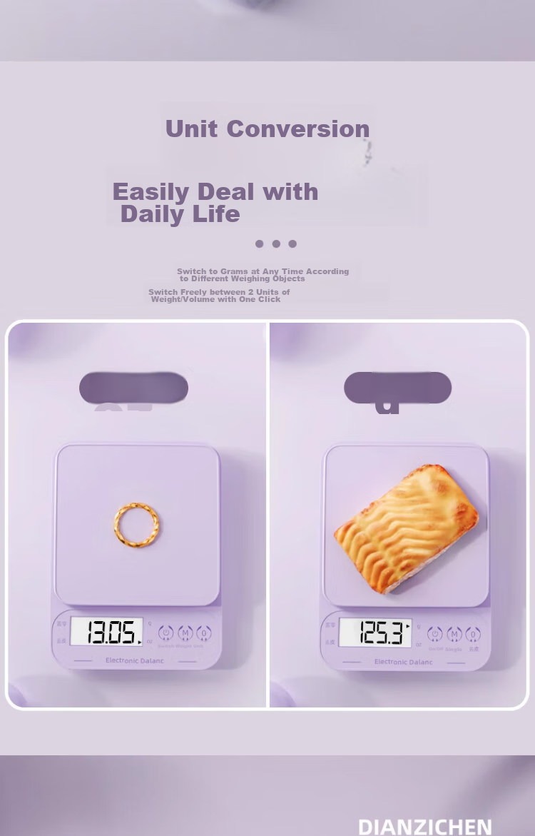 Royalstar Electronic Kitchen Scale, Home Food Scale, Compact Gram Scale, High-Precision Baking Scale, 10kg/0.1g Capacity 12