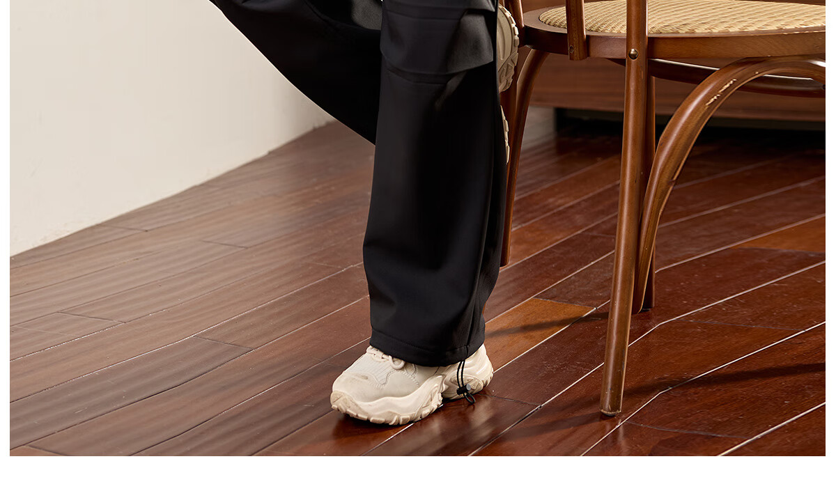 Halo Queen Women's Casual Pants, American-Style Breathable Loose Cargo Pants, High-Waisted Draping Parachute Pants H13KK2711 55