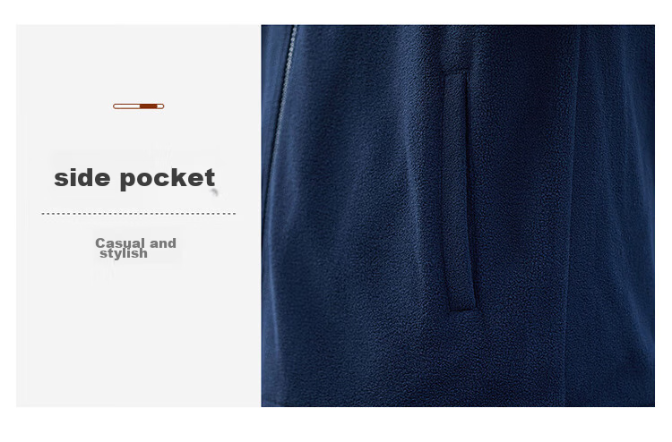 JEEP SPIRIT Men's Jacket, Zip-Up Sweatshirt, Men's Clothing for Autumn, Casual Loose Trendy Fleece Top for Me 10