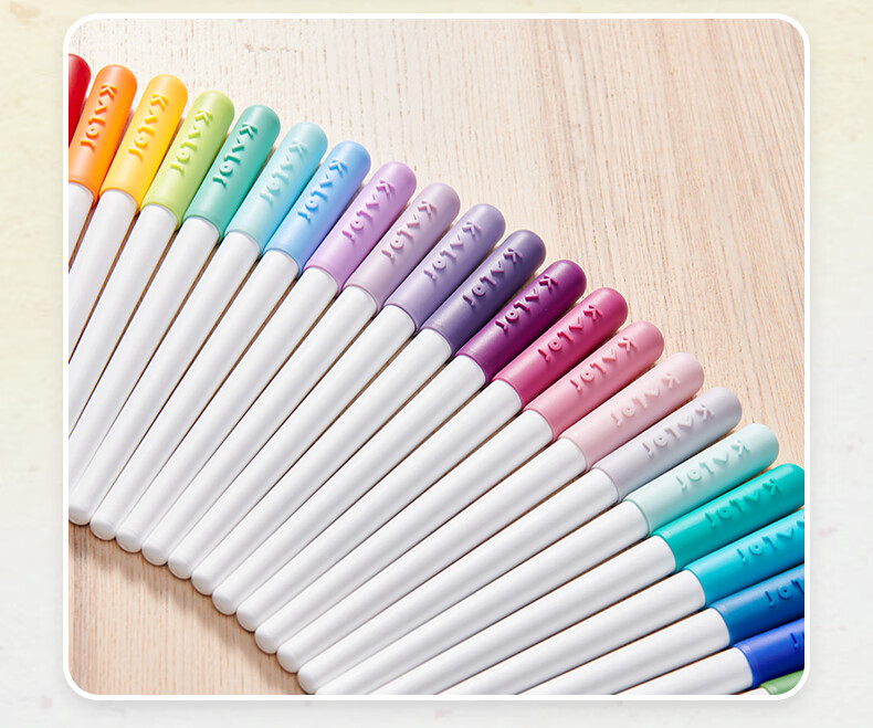 KACO Kalor Brush Soft Hair Calligraphy Pen Small Regular Script Summer Student Practice Drawing Watercolor Pen 4-Pack (Late Spring March) 6