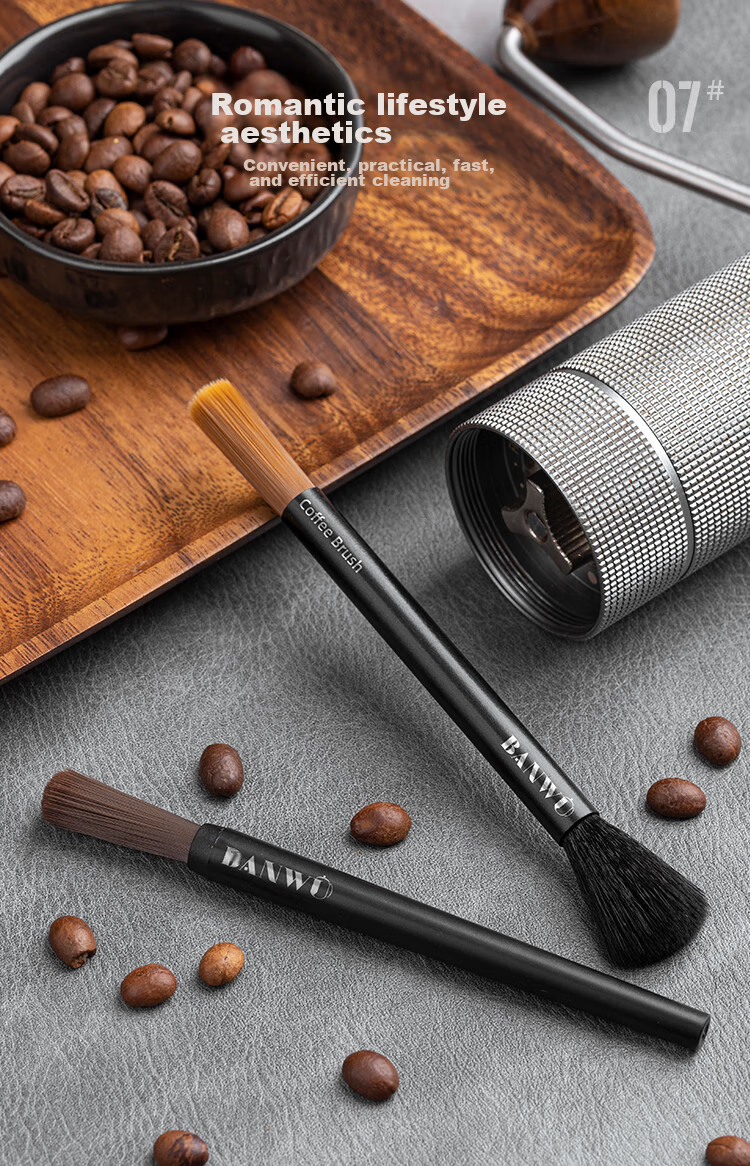 Banwushenghuo Coffee Brush, Grinder Cleaning Brush, Coffee Machine Cleaning Brush, Coffee Powder Cleaning Brush, Coffee Accessories Cleaner 12