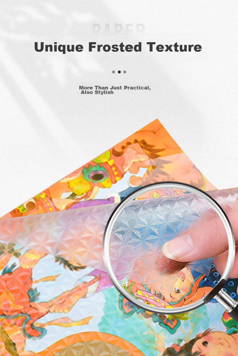 Kelang Xingsheng Transparent White Exercise Book Cover Self-Adhesive Transparent Book Film 16K Transparent Cover + White Paper Cover (10 Sheets Set) 3