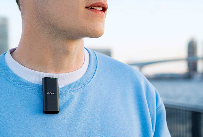 索尼(sony)ecm-w2bt 无线领夹麦克风 一拖一小蜜蜂收音话筒 ecm-lv1