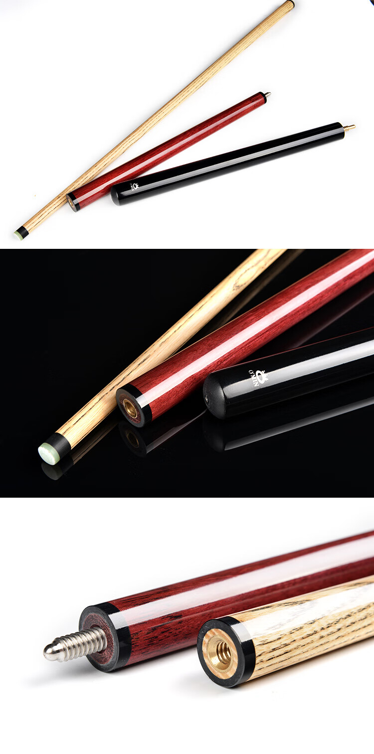 Aomei Little Cannon 2.0 Break Cue Jump Cue Smash Cue Billiard Cue Black 8-Ball Short Break Jump Integrated Pink 8