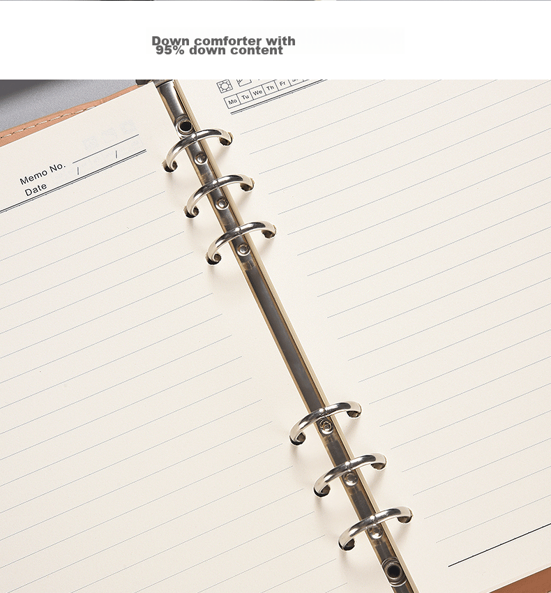 TENGXIONG A5 Loose-Leaf Paper Refill Notebook, 6-Hole Detachable Inner Pages for Error Correction Book, Replacement Core Student Practice Draft Paper with Ruled Lines, Office Memo Pad Customizable Inner Pages 7