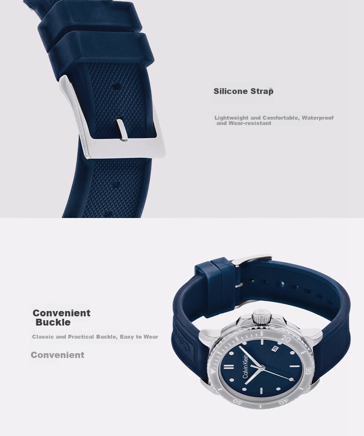 Calvin Klein CK Watch, Haohan Model, Steel Strap Quartz Men's Watch, Birthday And New Year Gift for Men, 25200382 3